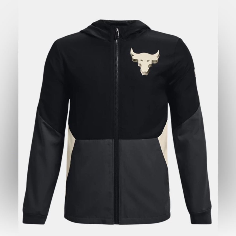 Boys’ Under Armour Project Rock Brahma full zip hoodie sz L